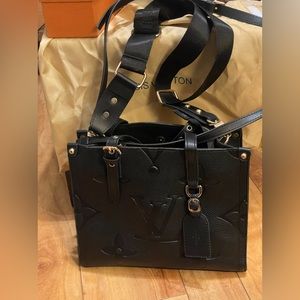 COPY - Louis Vuitton Black Empreinte Monogram Giant Onthego PM Crossbody Bag